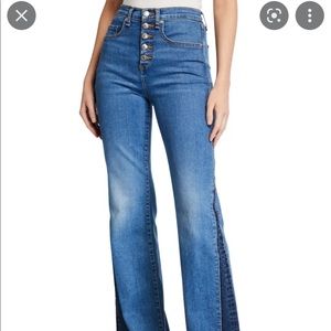 Veronica Beard Two Toned Wide Leg Jeans 24/00